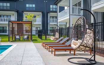 Poolside cabanas